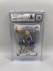 The Miz Signed 2021 Topps Chrome WWE Refractor Variation Beckett Grade 10 Auto - Picture 1 of 2