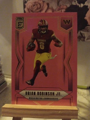 2025 Panini Donruss Elite Football Pink Brian Robinson Jr #25 - Image 1 of 4