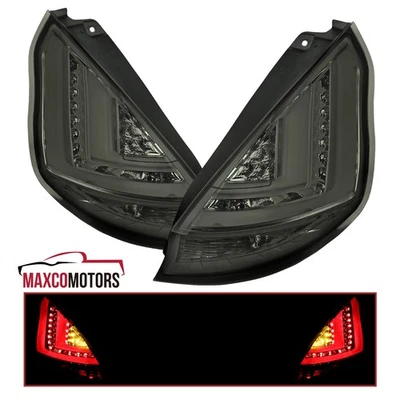 Smoke Tail Lights Fits 2011-2013 Ford Fiesta Hatchback LED Bar Lamps Left+Right Foto 1 de 4
