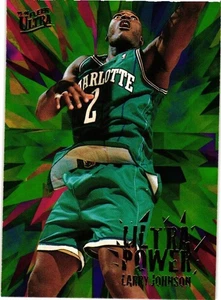 1995-96 Fleer Ultra Ultra Power Insert #3 Larry Johnson Hornets - Bild 1 von 2