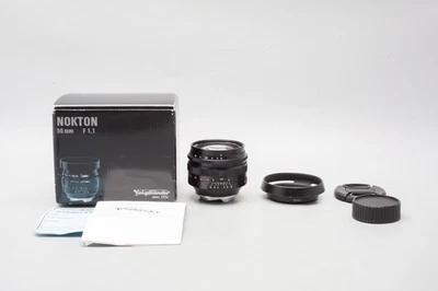 Voigtlander NOKTON 50mm f1.1 Lens, Black, MF VM Leica M Mount Boxed - Image 1 of 4