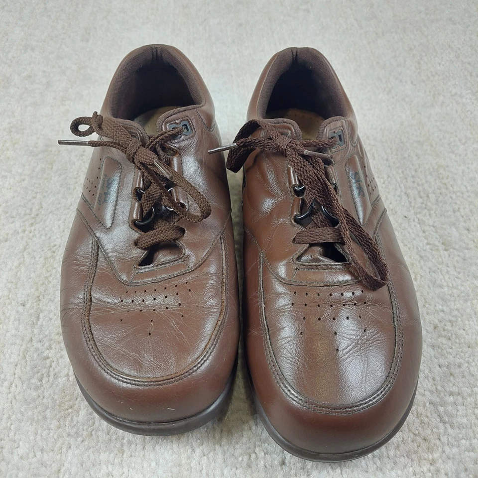 SAS Time Out Shoes Men 8 Wide Antique Walnut Leather Walking Casual Sneakers - Image 1 of 4