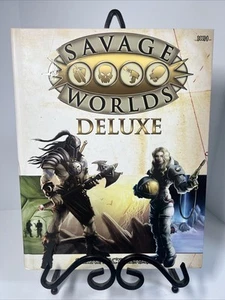 Savage Worlds Deluxe S2P10014 Hensley Savage Worlds Pinnacle  RPG RULE GAME BOOK - Picture 1 of 9