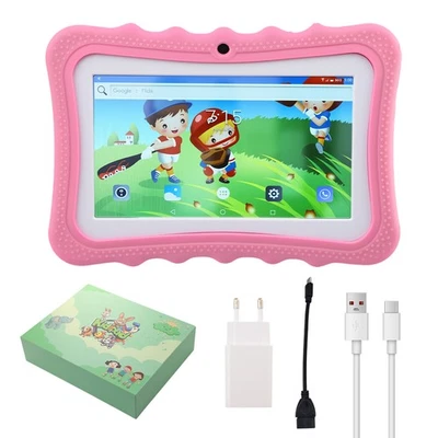 Cartoon Kinder 7" Bluetooth WiFi Tablet, Android, 2+32GB ROM, Dual Came 2025 - Bild 1 von 4