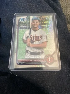 2022 Bowman Chrome 1st Mojo Refractor Bryan Acuna Minnesota Twins BCP-151 - Bild 1 von 1