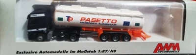 AWM 70814 Camion cisterna autoarticolato 5 assi MB "TP PASETTO" - scala H0 - Immagine 1 di 4