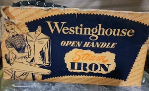 Vintage MCM 1950's Westinghouse Adjust-O-Matic Steam Iron IS-521 Original Box - Picture 1 of 5