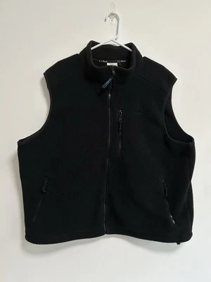 Vintage L.L. Chaleco Bean Negro Hombre Vellón 10224S Hecho en EE. UU. Talla XL Foto 1 de 4