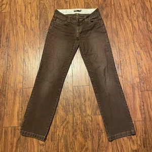 Prana Damen Hose Größe 4 Braun Canyon Cord Gerades Bein Stretch Taschen - Bild 1 von 15
