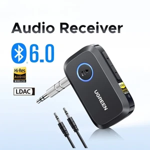 Ricevitore Bluetooth 6.0,Adattatore Audio Wireless Hi-Res 3.5mm Ricevitore per Altoparlanti - Foto 1 di 23