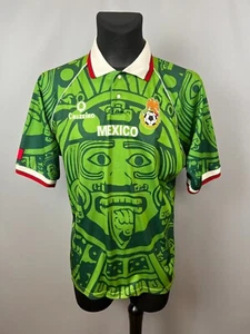 MEXICO 1998 HOME SHIRT FOOTBALL SOCCER JERSEY CRUZEIRO MENS SIZE L - Picture 1 of 10