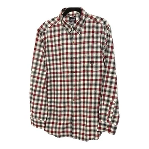 Camisa a Cuadros Chaps 100% Algodón Franela Cepillada Para Hombre Grande Botón Frontal - Imagen 1 de 8