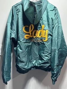 Chaqueta cortavientos de colección nueva sin etiquetas Lady & The Tramp para hombre 3XL verde Disney forrada de lana - Imagen 1 de 14