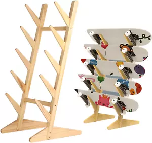 Rastrelliere per Skateboard Supporto da Pavimento, 5 Strati Supporto per Skateboard,Snowboard Storage Rack W - Foto 1 di 7