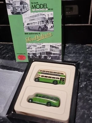 EFE 1/76 - 99910 80th Southdown Leyland PD2 + Bedford OB Diecast Model Bus Set - Image 1 of 4