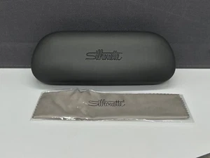 Silhouette Brillenetui Hartschale grau matt Metall - Picture 1 of 7