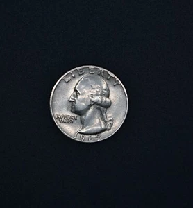 1965 Quarter - keine postfrischgedruckte Marke - Kantenfehler mit Felgenfutter - Brieffehler - Bild 1 von 2