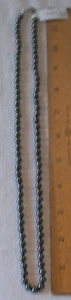 Cuentas de hematita de 6 mm (diamante negro de Alaska) - hebra de 24" con cierre de garra de langosta - Imagen 1 de 4