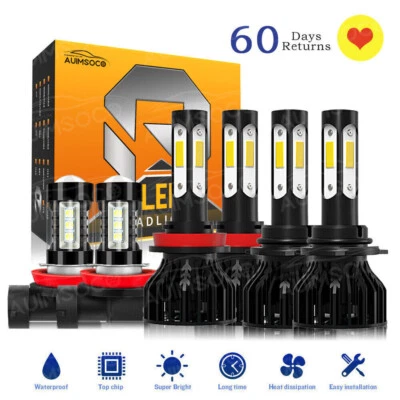 For Honda City 2016-2018 EX Sedan 4-Door 1.5L 6000K LED Lamps + Fog Bulbs - Image 1 of 4