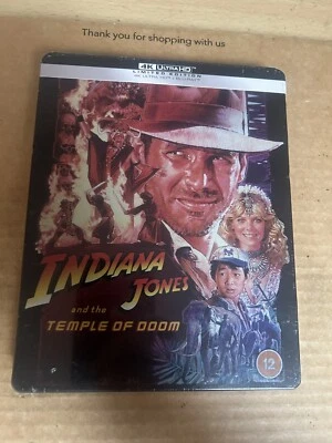 Indiana Jones and the Temple of Doom Rare UK 4K UHD Blu Ray Steelbook NEW/SEALED - Image 1 of 4