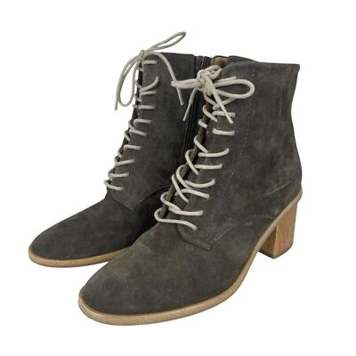 COCLICO Bindi Boot Anthracite Suede Gray Lace Up New w/o Box Size 36 (US 6) - Image 1 of 4