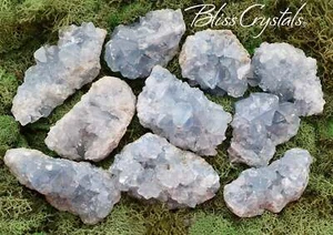 Pretty! 1 CELESTITE Med Geode Rough Mineral Point Specimen #CG22 - Picture 1 of 1