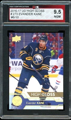 2016-17 Upper Deck High Gloss #273 Evander Kane 6/10 KSA 9.5 NGM - Image 1 of 2