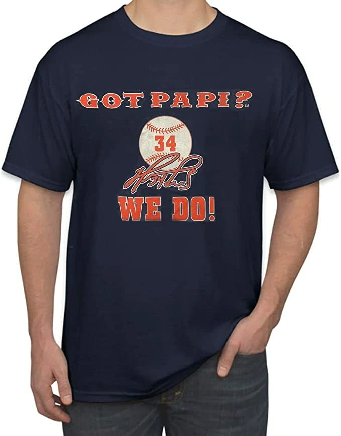 Big Papi David Américo Ortiz Arias 34 Navy Two Sided Unisex Tshirt - Large - Image 1 of 1