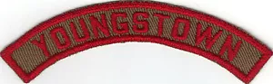 BOY SCOUT YOUNGSTOWN TRS TKRS KRS TAN & RED KHAKI & RED COMMUNITY STRIP - Picture 1 of 2