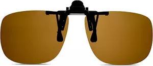 Polarized Unisex Clip on Flip up Sunglasses over Prescription and Reading Glasse - Picture 1 of 12