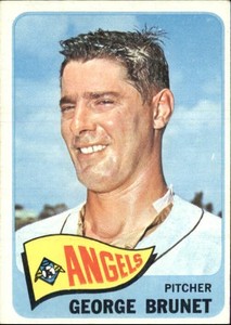 1965 Topps #242 George Brunet Angels VG-EX G46982 - VG-EX