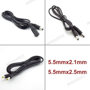 12V DC Male to male Female power Cable 5.5MM 2.1mm  Adapter Cord extension - Picture 1 of 18