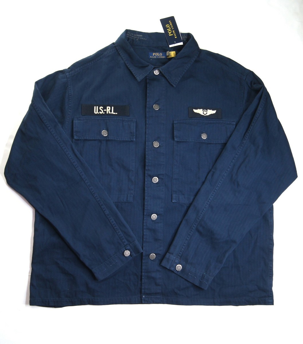 Polo Ralph Lauren Military Jacket Blue Coats, Jackets