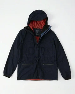 Abercrombie & Fitch Mens Anorak Jacket Navy Blue X Small - Picture 1 of 6