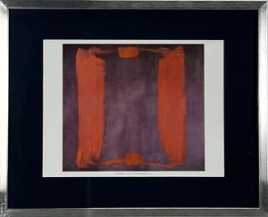 Mark Rothko Panel One Harvard Mural Triptych Red Purple Print Framed Matted 1962 - Picture 1 of 10