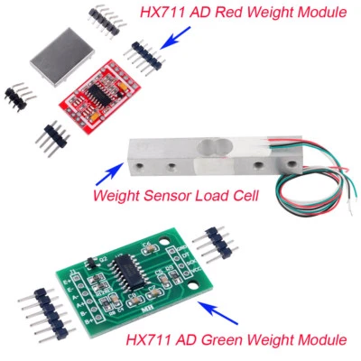 RCMALL 1/4/10pcs 1/2/3/5/10/20kg Load Cell Weight Sensor HX711 AD Weighing Module