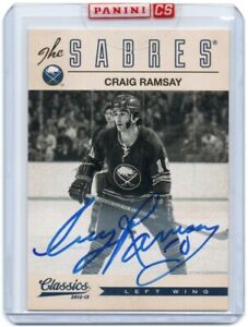2012-13 Classics Signatures Autographs #121 Craig Ramsay Auto Buffalo Sabres