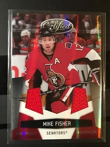 2010-11 Certified Mirror Red Materials Dual Jersey #102 Mike Fisher /150 - Bild 1 von 1