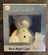 Lila & Jack Bear Night Light Cordless Ceramic Night-light Style# AD1988