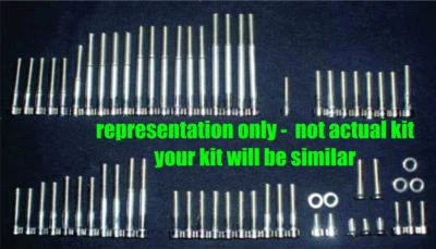 Yamaha Sr185  Polished Stainless Engine Bolt Set Kit  Exciter 1982 - Image 1 of 3