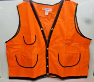 BEN MEADOWS CO., Vest, Polyester, 9 Pocket, Orange, 4XL - Picture 1 of 3