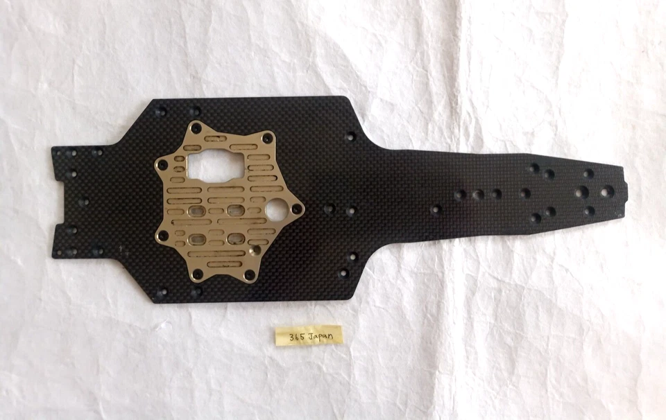 Kyosho KF01 Carbon Main Chassis 7075S Engine Plate R246-3701 &KF010 KF-01 Rare - Image 1 of 4