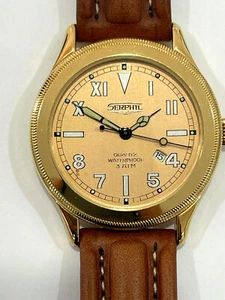 Orologio Serphil classico a batteria quadrante Bronzo - Foto 1 di 3