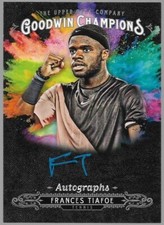 FRANCES TIAFOE 2008 Upper Deck Goodwin Champions Slash of Color Autograph Card