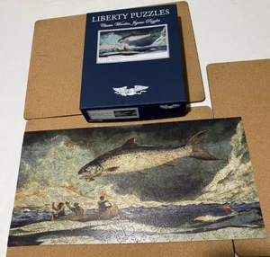 A Good Pool, Saguenay River by Winslow Homer Liberty Wooden Jigsaw Puzzle 360pc - Picture 1 of 8