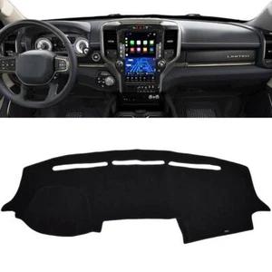 Fits Dodge Ram 1500 2019 2020 Dash Cover Mat / Black Dashboard Cover Dash Mat - Picture 1 of 9