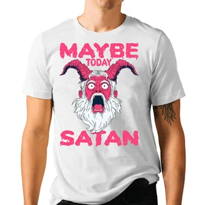 Sarcastic Devil Joke Maybe Today Satan T-shirt - Funny Novelty Tee Shirt - Picture 1 of 41