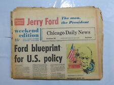 Chicago Daily News August 10 1974 Ford Blueprint for U.S. Policy SA