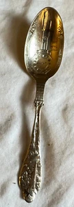 Antique Reed and Barton Sterling Silver Birth Record Spoon Figural Stork 1920 - Picture 1 of 7