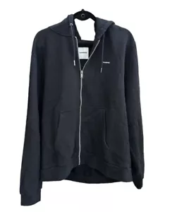 Sandro Men's US XXL Fleece Soft Hoodie Full-Zip Jacket in Black SHPSW00503 - Picture 1 of 5